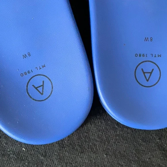 Blue Slide Sandals - Picture 3 of 3